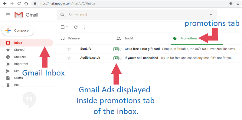 Gmail Ads, Gmail Sponsored Promotions for Local Businesses